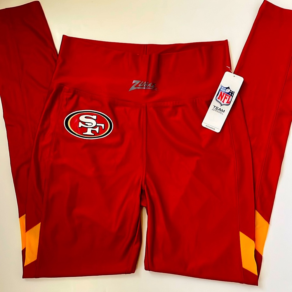 Zubaz NFL Women’s San Francisco 49ers Mesh Leggings